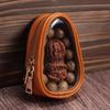 Leather Material Portable Jewelry Bag Retro Style Stylish Storage Jewelry Organizer Bag Organizer Function Transparent Design