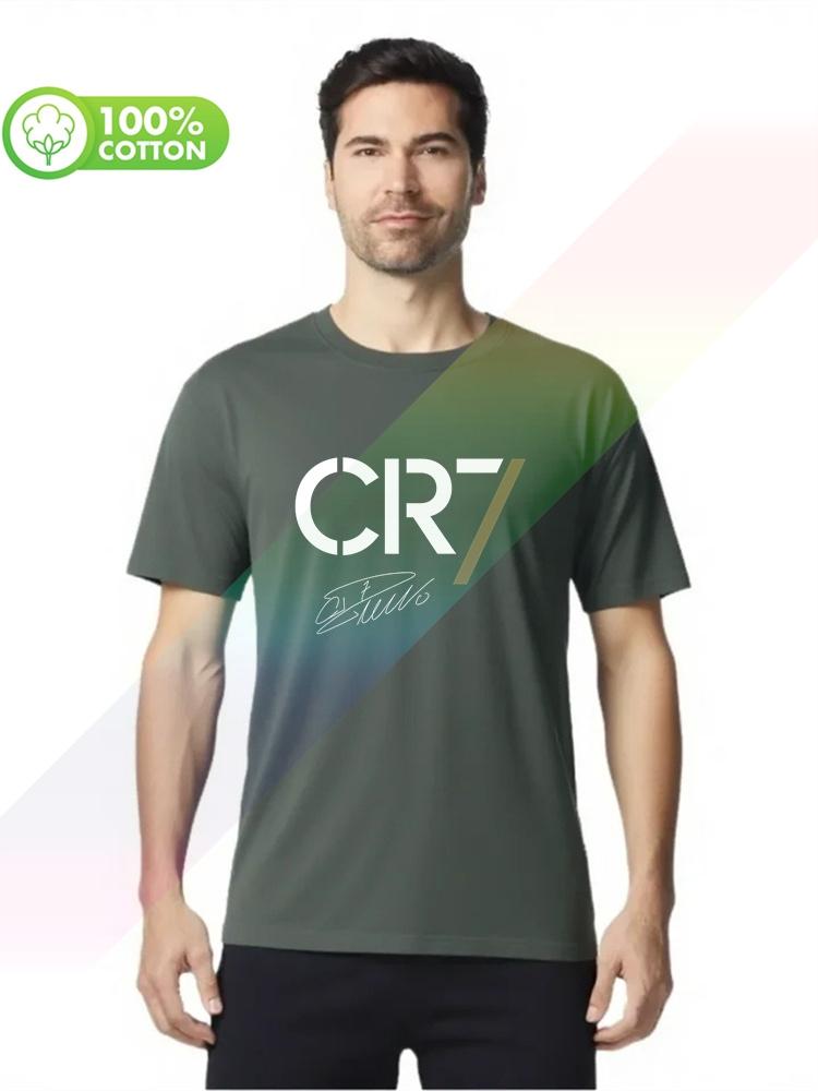 100 cotton round neck heavy weight Unisexs Tshirt CR7 SHIRT Cristiano Ronaldo Portugal Cool Casual pride S3XL Tops Tees