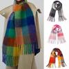 Unisex Winter Fashion New Thick Scarf Casual Shawl Warm Long Scarf Tassel Scarf