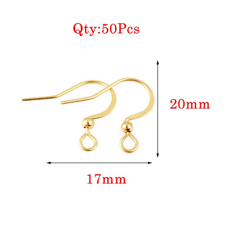 Stainless Steel Earrings Hook For Jewelry Making Hypoallergenic Women Dangle Cross Earring Clasps Fittings Diy Finding