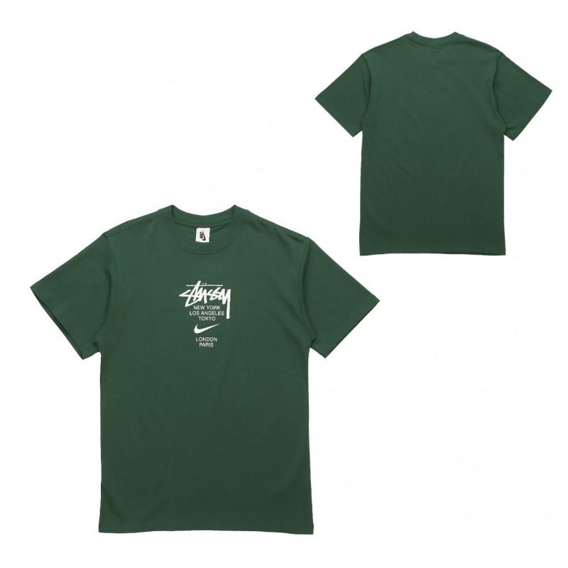 Mens Casual Short Sleeve Cotton T-Shirt With Letter Print Loose Fit Streetwear Style