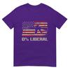 0 Liberal Zero Percent Ar15 Usa Flag Funny Pro Gun Tshirt For Unisex Unisex