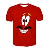 SpongeBob 3D Summer Short Sleeve Harajuku Round Neck Hip Hop Casual Kids Men Women Tshirt Adult Children's Parent Child T shirts