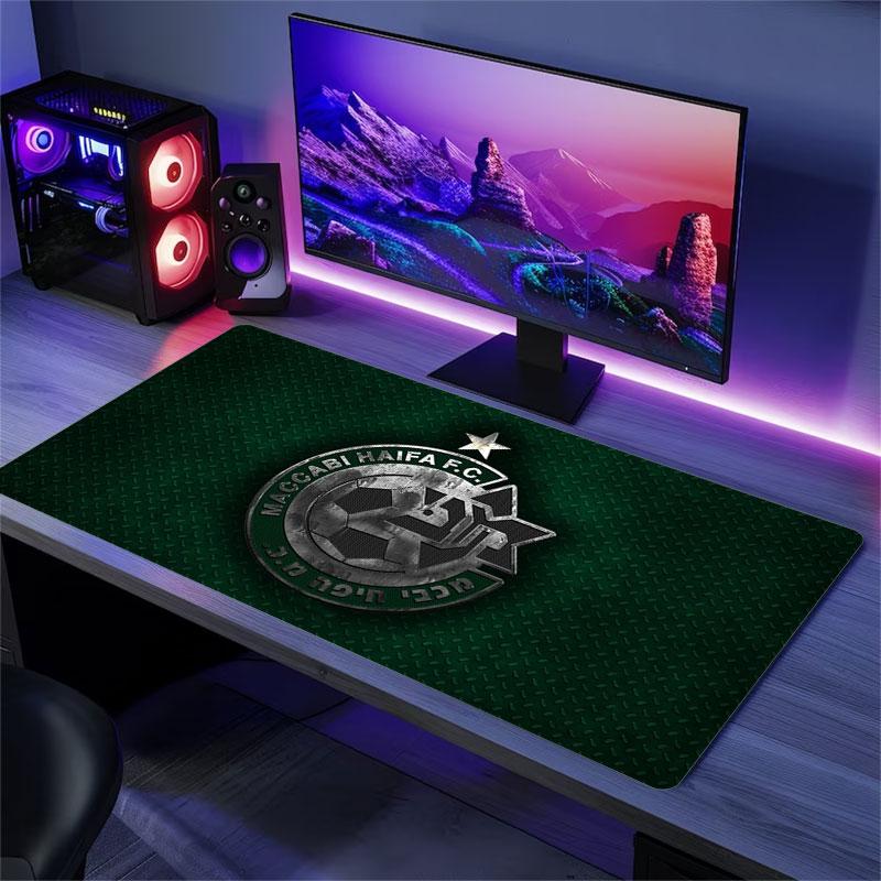 Maccabi Haifa Art Mouse Pad, Large Gaming Desk Mat, Non-slip XXL Mousepad for Laptop & Tablet, Mini PC Playmat with Stitched Edges