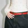 Millennial-Style Y2K Belt PU Leather Retro Thin Belt Sweet Polka Dot Belt  Jeans Accessories