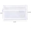 Large Capacity Simple Color Pencil Case Student Exam Series Hand Account Net Yarn Transparent Stationery Storage Supplies Bag