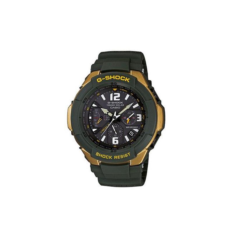 Casio G-SHOCK оливково-зеленая смола кварцевый механизм Гравитация японские и корейские часы мужские часы черный циферблат G-1200G-1A