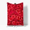 Rose Blanket, Soft Cozy Floral Throw Blanket Gift for Girl Women, Fuzzy Comfy Flannel Blanket for Couch,Travel,Bed,House Decor