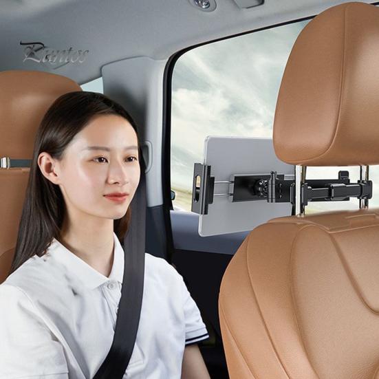 Крепление на подголовник заднего сиденья, прочный держатель для планшета и телефона с металлическим замком и силиконовыми ручками, выдвижной автомобильный аксессуар для семейных путешествий