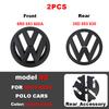 XJBRL1 For Volkswagen Polo 2011 2012 2013 6R0853600A ABS VW Car Front Logo Grille Badge Trunk Emblem Decoration Replacement Accessories