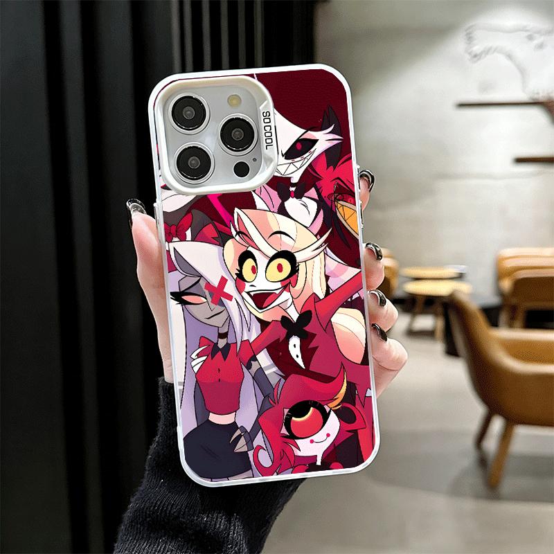 Мягкий чехол для телефона Hazbin Hotel Anime для iPhone 15 16 17 Pro Max 17Air 16E 14 Plus 13 12 Mini Ударопрочный чехол Задняя крышка