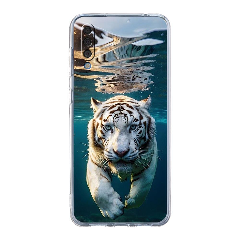 Чехол для телефона Samsung A16 A14 A12 A22 A32 5G A34 A42 A52 A54 A50 A70 A40 A20E A10S A20S A04S A06 Чехол Тигр Волк Лев Животное