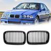 Kidney Sport Hood Grill Grille For 1992-1996 BMW E36 318i 325i Glossy Black