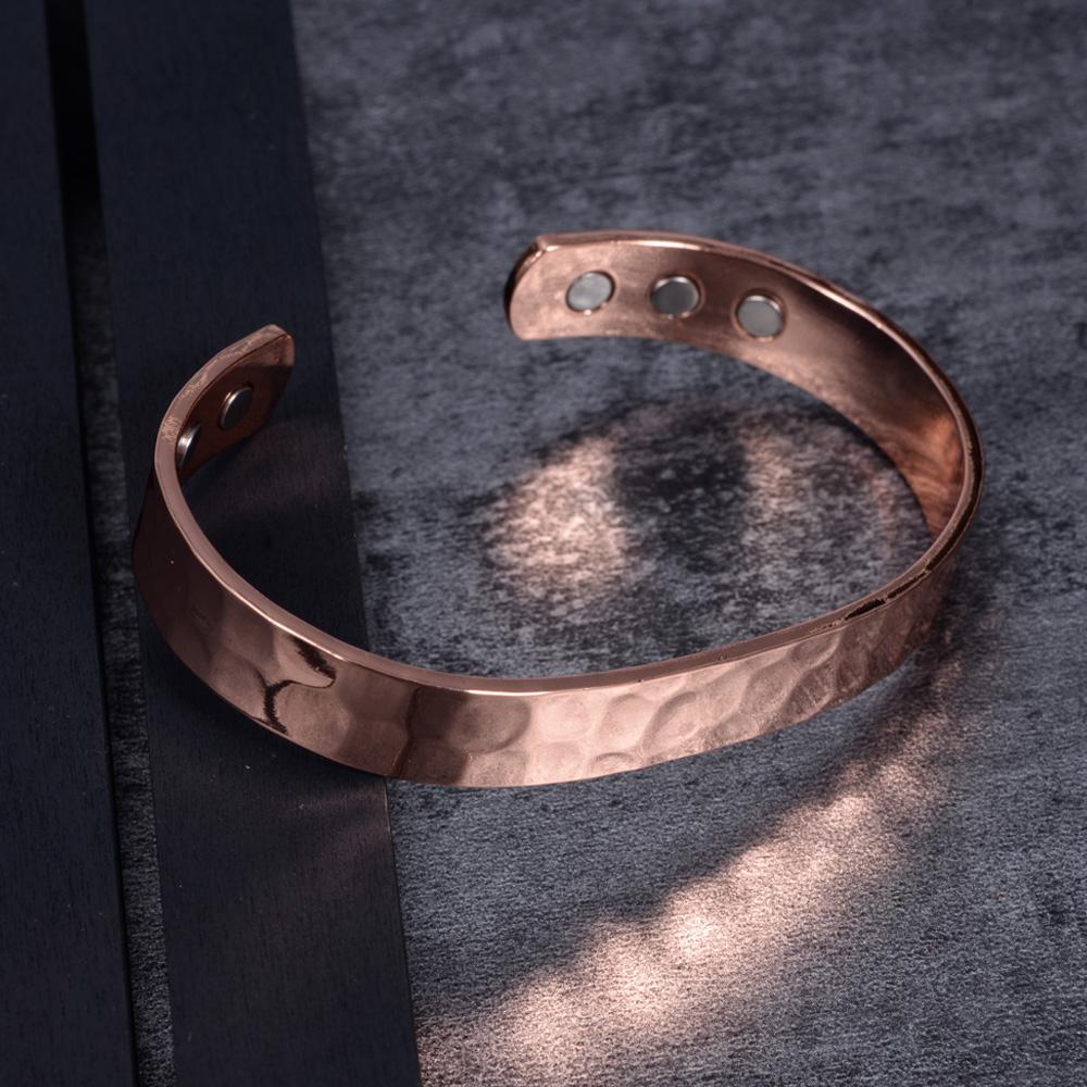 Ikuinen Magnetic Pure Copper Bracelet Men Adjustable Cuff Bracelets Arthritis Health Energy Charms Bracelets Bangles for Women