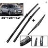 Suitable for Peugeot 5008 T87 2009-2016 Front and Rear Wipers 5008 T85 30 Inches + 28 Inches + 12 Inches