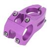 LUNJE 31.8X45MM Mountain Biking Handles Stem Aluminum Alloy Hollow Short Handle RiserPurple