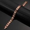 Preumium Pure Copper Bracelet for Men Women Double Row Magnetic Therapy Wristband Jewelry Gifts