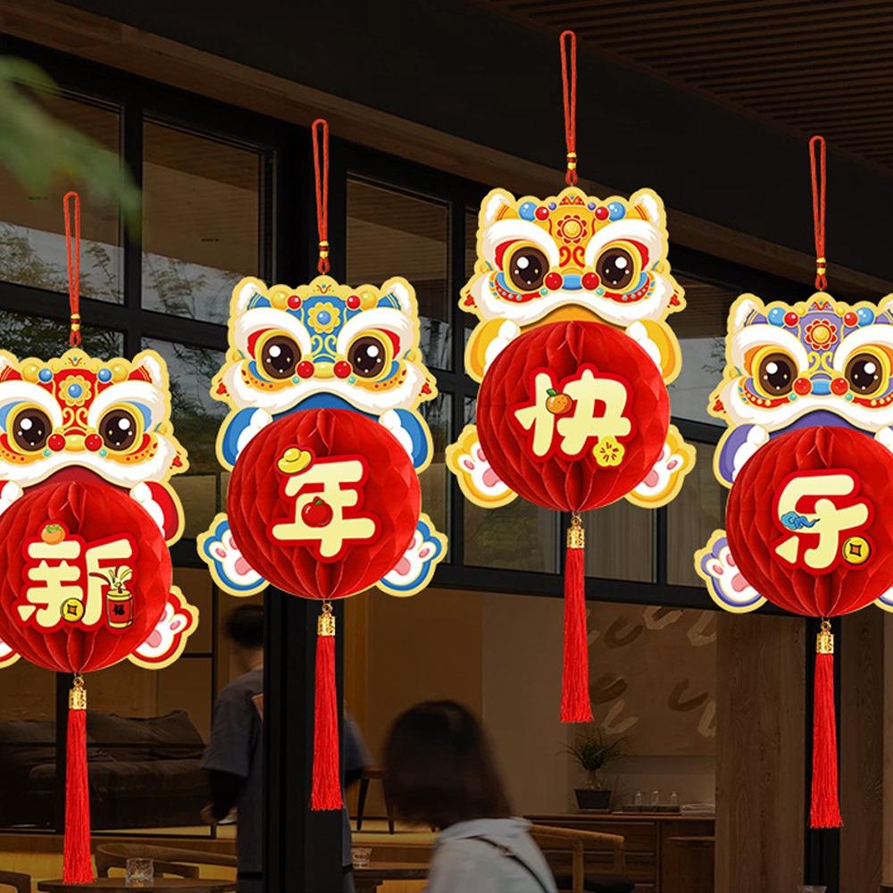 Traditional Horse Year Hanging Pendants Chinese Style Lucky Lanterns Ornament Wedding Birthday