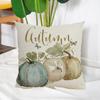 Fall Decor Pillow Cover Soft Wear Resistant Non-Fading Square Thanksgiving Pumpkin Farmhouse Pillowcase Cushion Cover