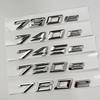 Car Trunk Words Letters  Badge Emblem Decals Sticker For BMW 7 Series 730e 740e 745e 750e 760e F01 F02 G11 G12