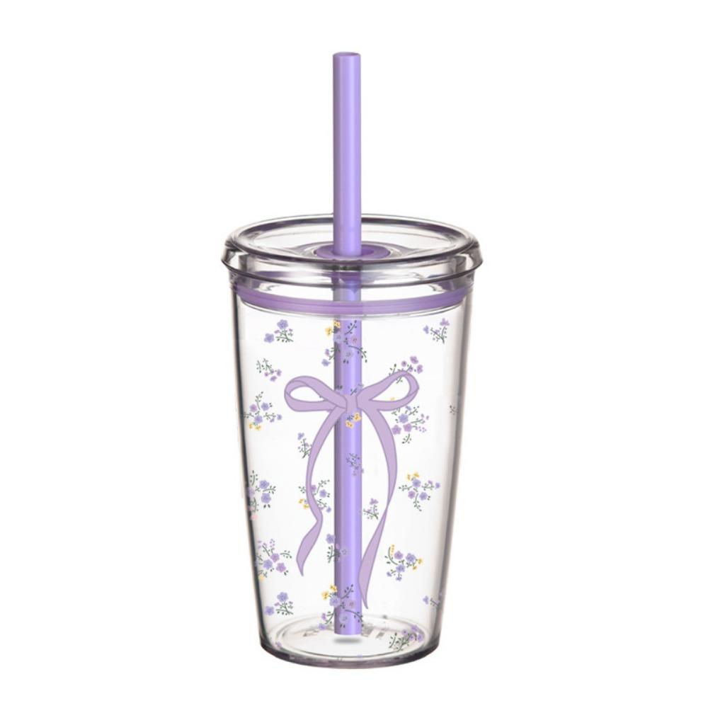 Tritan Water Bottle Transparent Drink Cup Cute Water Cup  Home Office