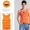 Мужской жилет для спорта и отдыха, сплошной цвет, хлопковый низ, эластичный плотный спортивный жилет для фитнеса, бег с препятствиями, впитывающий пот