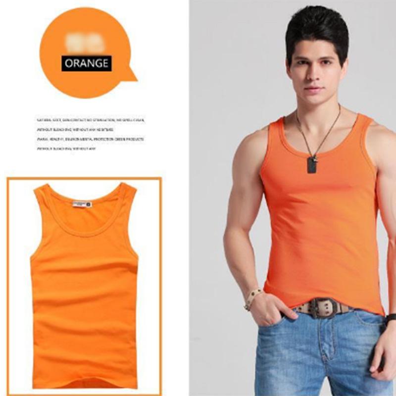 Мужской жилет для спорта и отдыха, сплошной цвет, хлопковый низ, эластичный плотный спортивный жилет для фитнеса, бег с препятствиями, впитывающий пот