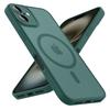 Роскошный матовый чехол для телефона для iPhone 16 15 14 13 12 11 Pro Max Plus 17 Air Для Magsafe Матовый прозрачный магнитный чехол