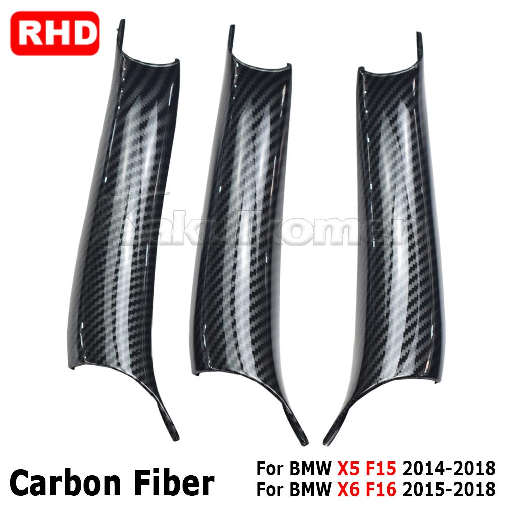 LHD RHD Car Interior Door Pull Handle Inner Armrest Panel Cover Replacement For BMW X5 F15 X6 F16 2014 2015 2016 2017 2018