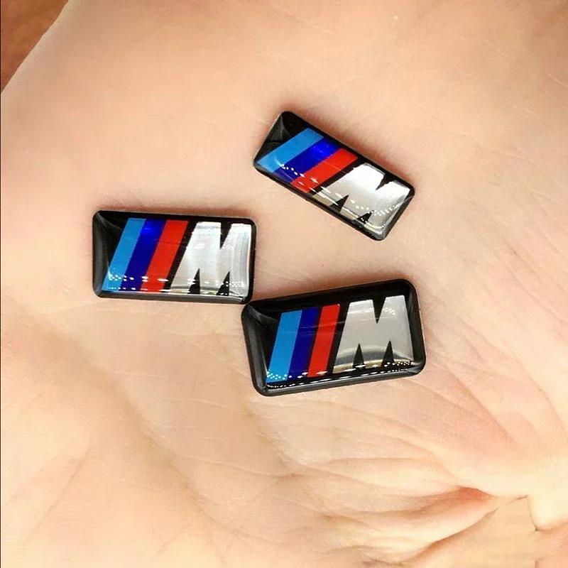 5/10PCS BMW E46 E39 E38 E90 E60 E36 F30 F20 M Logo Car Steering Wheel Wheel Center Emblem Badge Sticker Decal Styling SYENG1