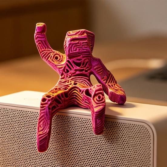 3D-печатная настольная фигурка Маленькая фигурка камня Украшение Коллекционный элемент для рабочего стола Книжной полки Подарки для любителей науки Фанатов
