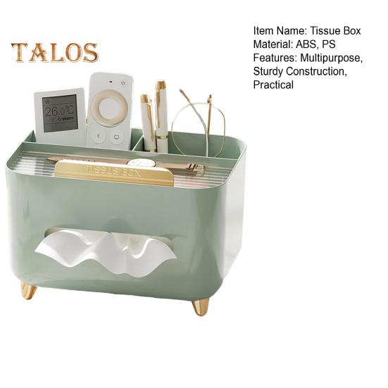 Многофункциональный держатель для крышек коробок салфеток с отделениями для хранения, вместительный прямоугольный органайзер для салфеток