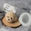 DIY Handmade Candle Plaster Making Resin Crafts Teddy Dog Head Silicone Candle Mold Aromatherapy Form Plaster Molds