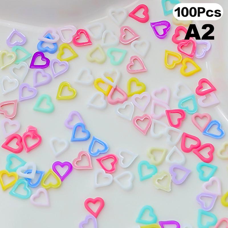 Смешанные звезды, персиковые, в форме сердца, цветные украшения для ногтей, симпатичные смоляные стереоскопические аксессуары для ногтей, роспись ногтей, маникюрный салон своими руками