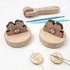 Use Thread Cutter Sewing Knitting Tools Sewing Threaders Carving Petal Cutter Wooden Thread Cutte