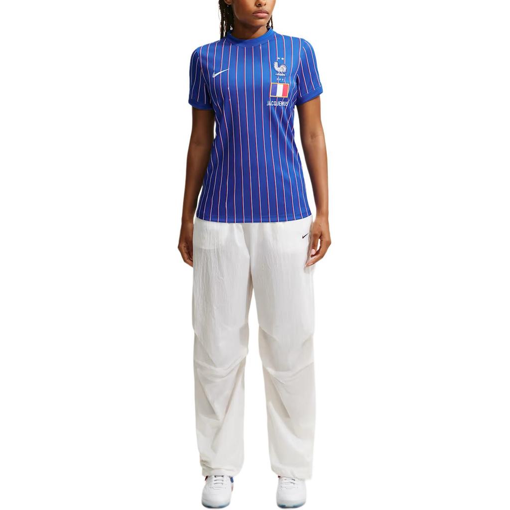 Nike Франция x Jacquemus Топ с коротким рукавом Dri-Fit Синий Женские топы IB4531-480