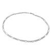 [Shinjuku Gin No Kura] Figaro Chain Silver 925 Men's Anklet, Simple Design