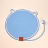 Портативная круглая когтеточка из плетеной хлопковой веревки, подстилка для отдыха питомца, прочная и устойчивая к царапинам, с шариком, игрушки для кошек, принадлежности для котят