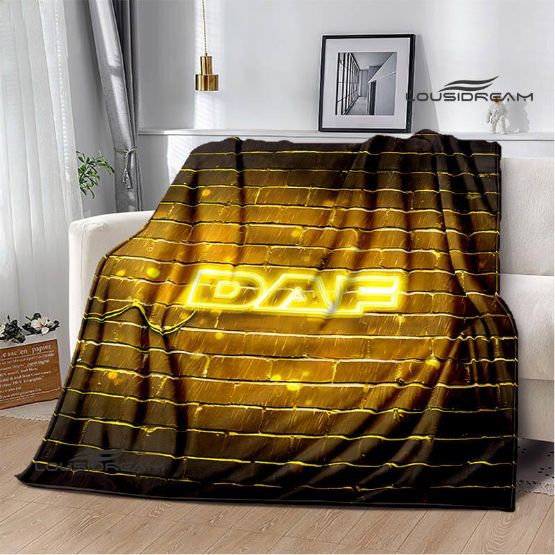 3D DAF truck Retro printed blankets picnic blanket Warm Flannel blankets Soft and comfortable blanket bed linings Birthday Gift