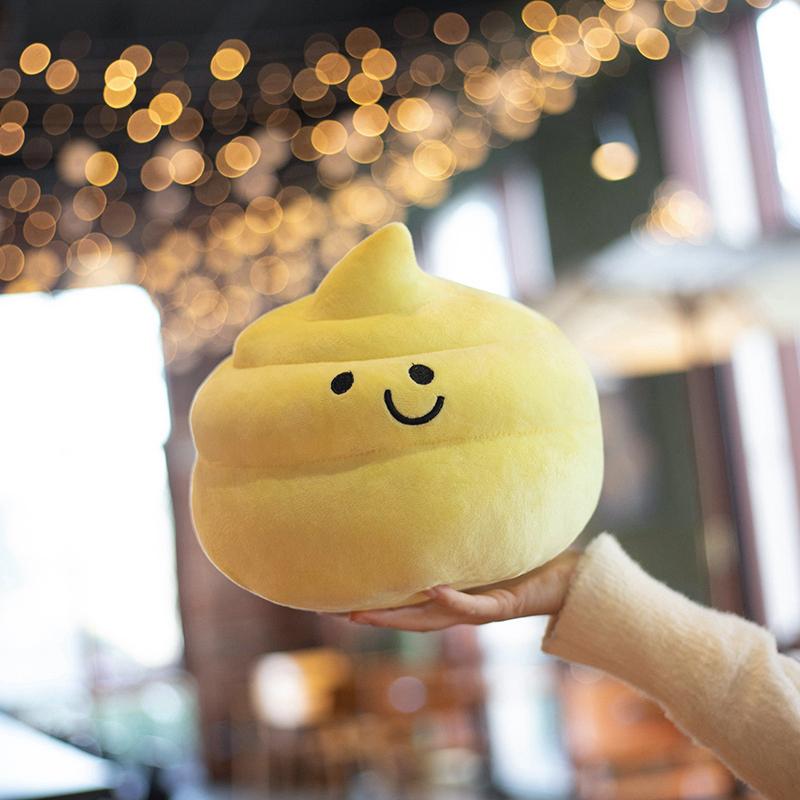 25CM Small Size Funny Poop Plush Toy Poop Stuffed Doll Christmas Birthday Halloween Children Gifts Strange Poop Pillow Doll