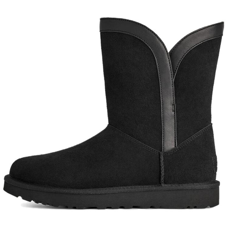 UGG Classic Novelty Short Mid-Calf Snow Boots Women Boots Black 1174515-BLK