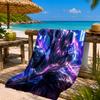 Panther In Action Beach Towel Microfiber Beach Towel, Lightweight and Quick-Dry, for Summer Travel, Swimming Pool Fan Birthday Gift