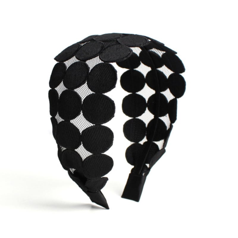 РАКОХА Очаровательная широкая повязка для волос в горошек Широкая повязка для волос в горошек, не вызывающая боли