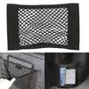 Magic Tape Auto Car Trunk Seat Back Mesh Elastic Pocket Storage Bag Organizer