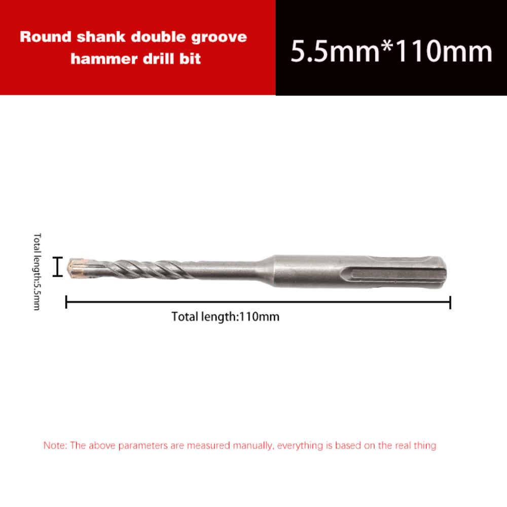 1Pcs 4/5/5.5/6/8/10/12mm Electric Hammer Drill Bit 4 Cutters Impact Drills Wall Brick Block