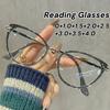 Stylish Cat Eye Reading Glasses Fashion Women  Presbyopia Eyewear Unisex Retro Blue Light Blocking Far Sight Glasses Diopter