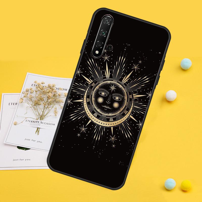 Чехол Луна и Солнце для Huawei Nova 7i 8i 11i 12i 12s 9 10 SE Y90 Y60 Y70 Y72 Y61 Y91 P30 P40 Lite P60 Pro