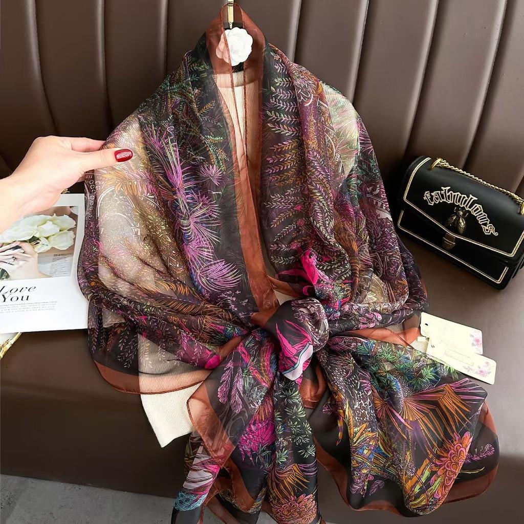 New Fashionable Scarf Muslim Women Chiffon See-through Hijab Islam Scarfs Spring Pashmina Fashion Headscarf Shawls