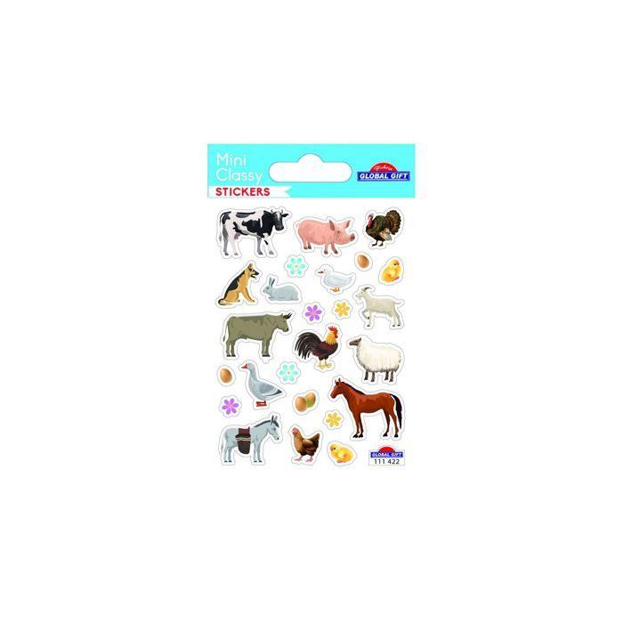 Autocollants - Animaux de la Ferme - 1,8 cm