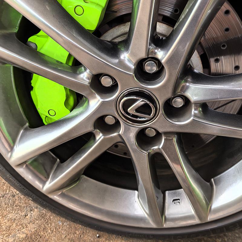 cssvbn1 4Pcs Car Hub Cap Wheel Center Cover Decoration Accessories For Lexus F-SPORT ES RX NX LS UX LM LX GX LC RZ IS CT GS RC HS SC TX